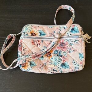 Vera Bradley Pink and Blue Floral Crossbody Bag